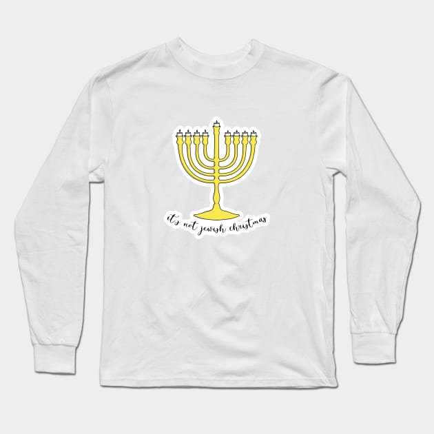 Chanukiah Long Sleeve T-Shirt by DesignsMikki